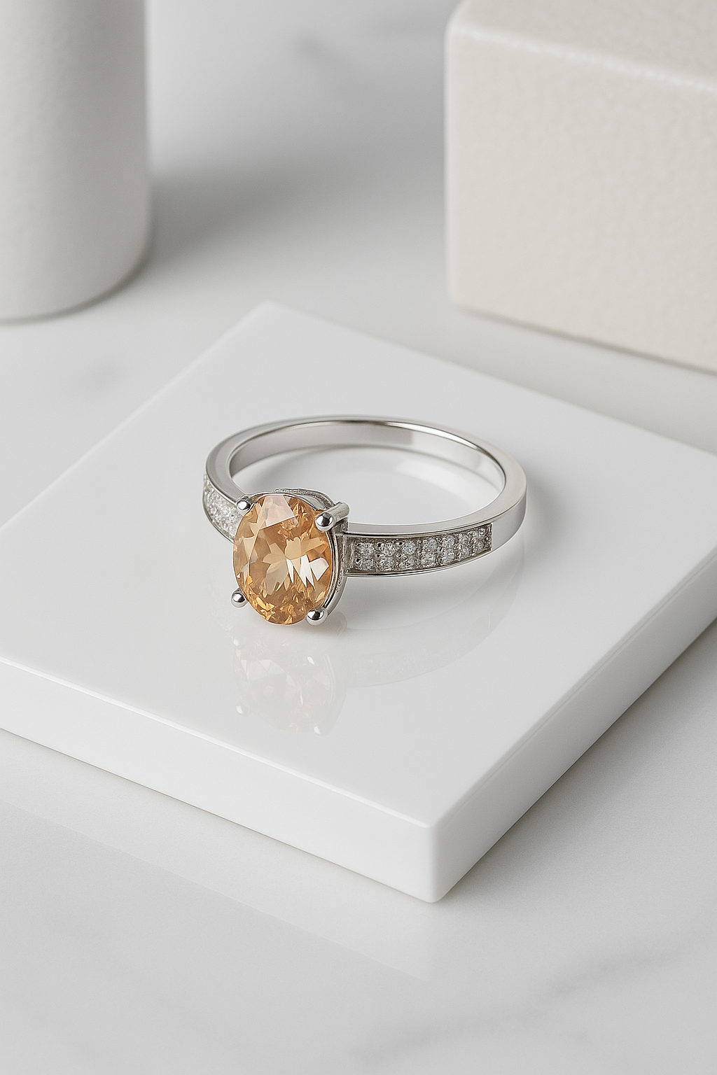 Solara Radiance Ring Sterling Silver