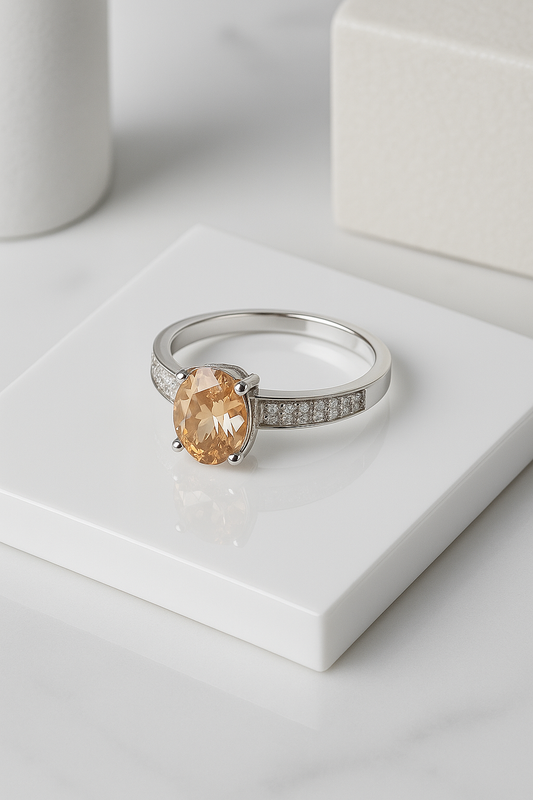 Solara Radiance Ring Sterling Silver