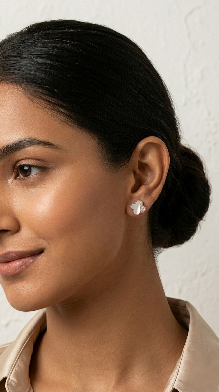 Orlina Clover Studs | 925 Sterling Silver
