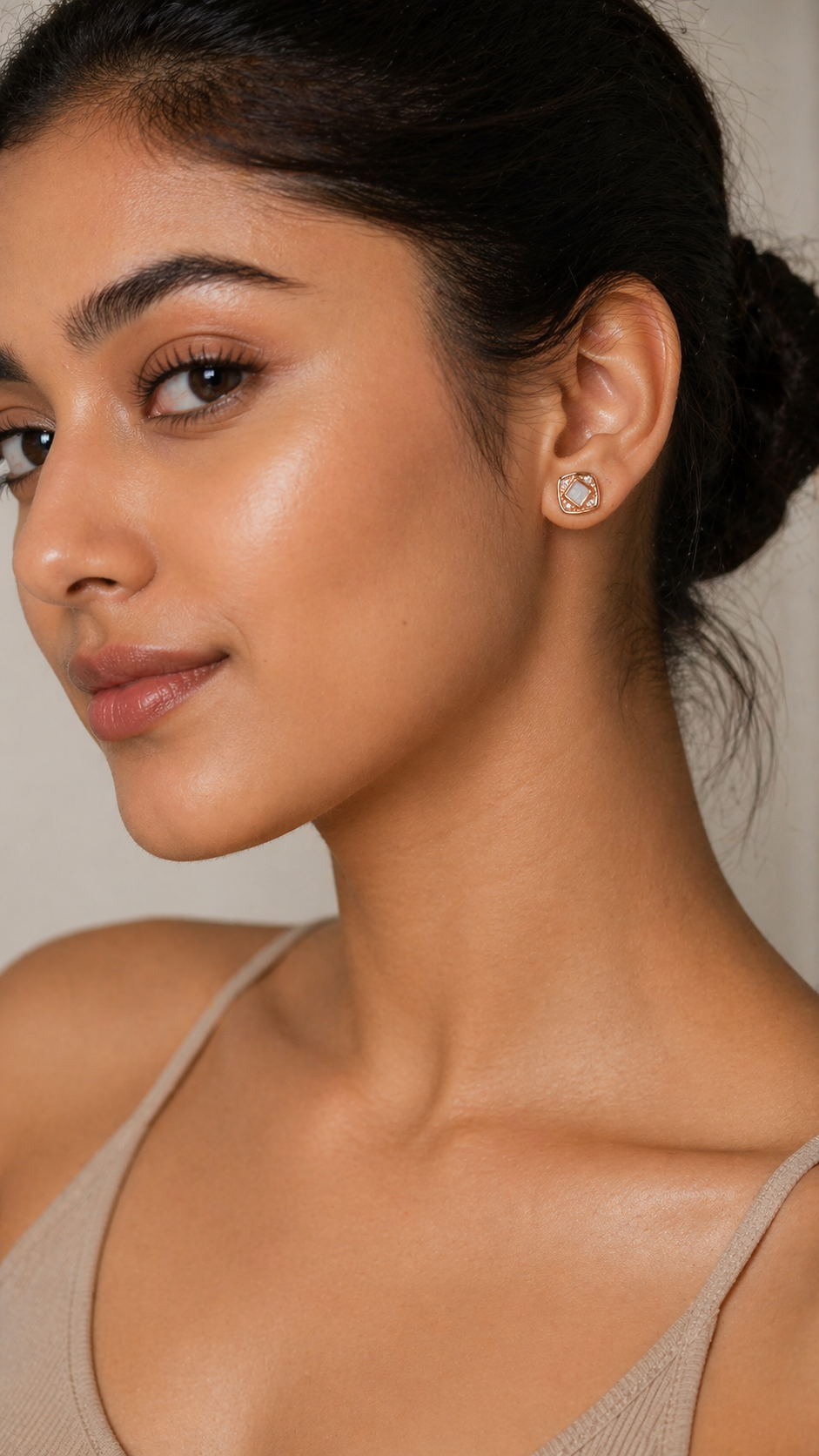 Orvella Cushion Prism Studs | 925 Sterling Silver