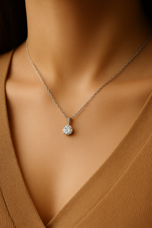 Timeless Solitaire Necklace