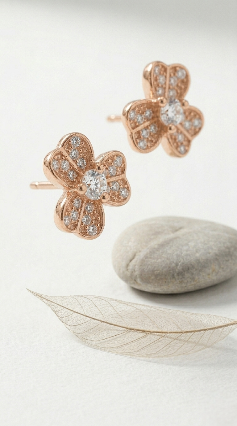 Velisse Petal Studs | 925 Sterling Silver