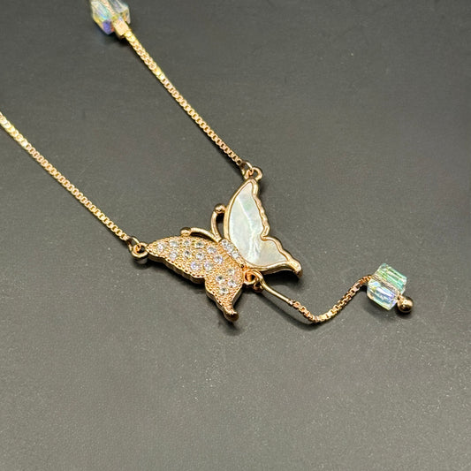 Butterfly Crystal Necklace