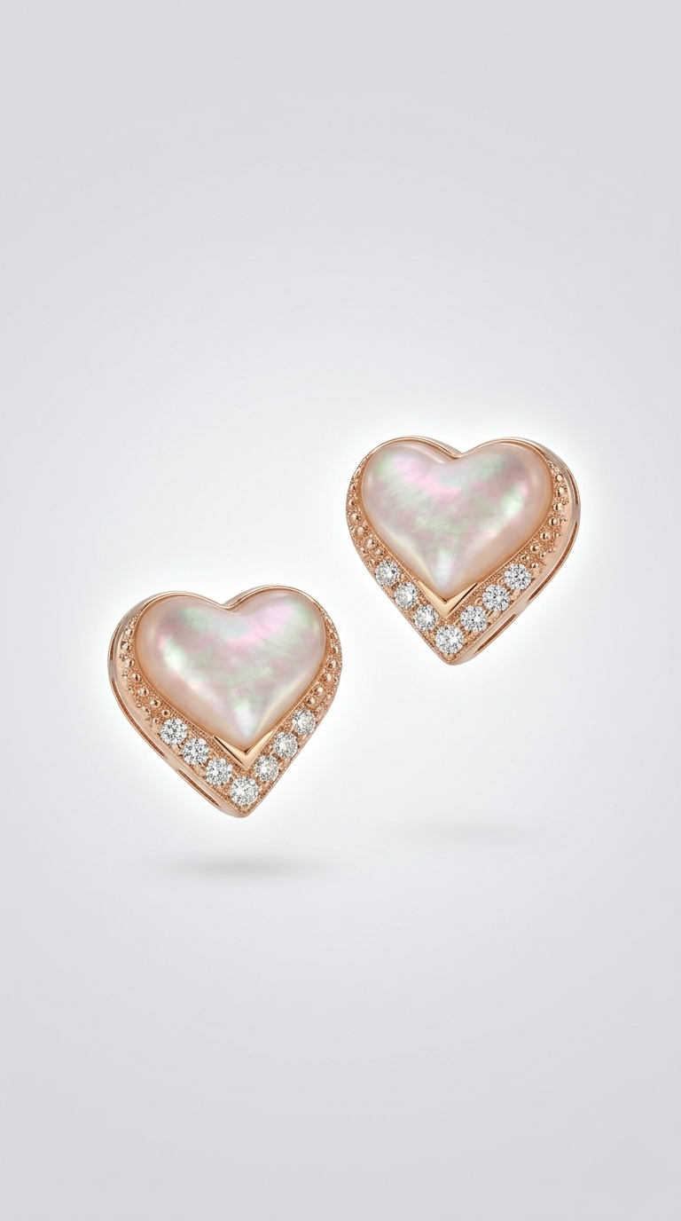 Iridesse Heart Studs | 925 Sterling Silver