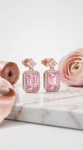 Rose Prism Earrings | 925 Sterling Silver