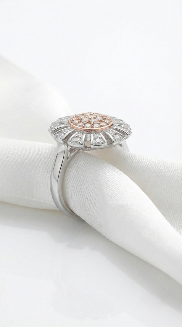 Velora Solaris Statement Ring | 925 Sterling Silver