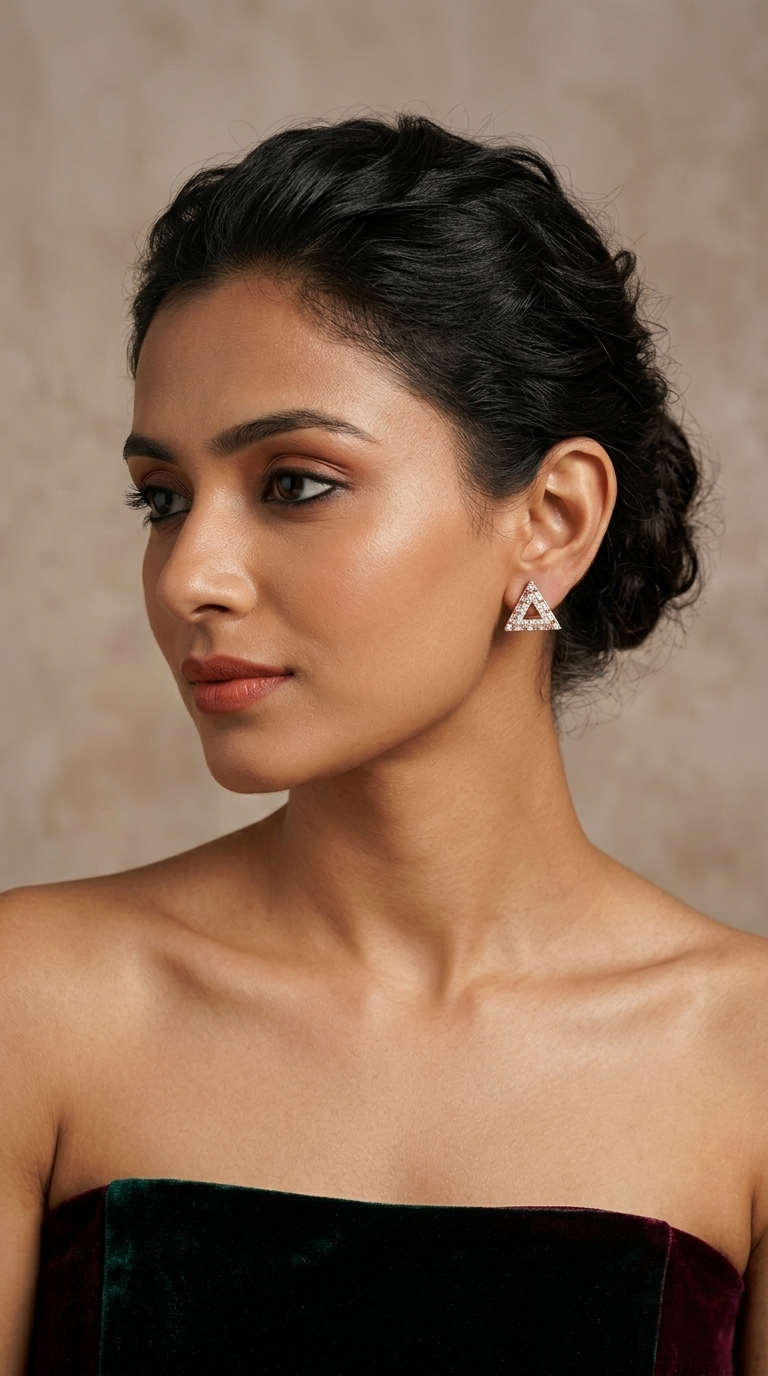 Velmira Edge Studs | 925 Sterling Silver