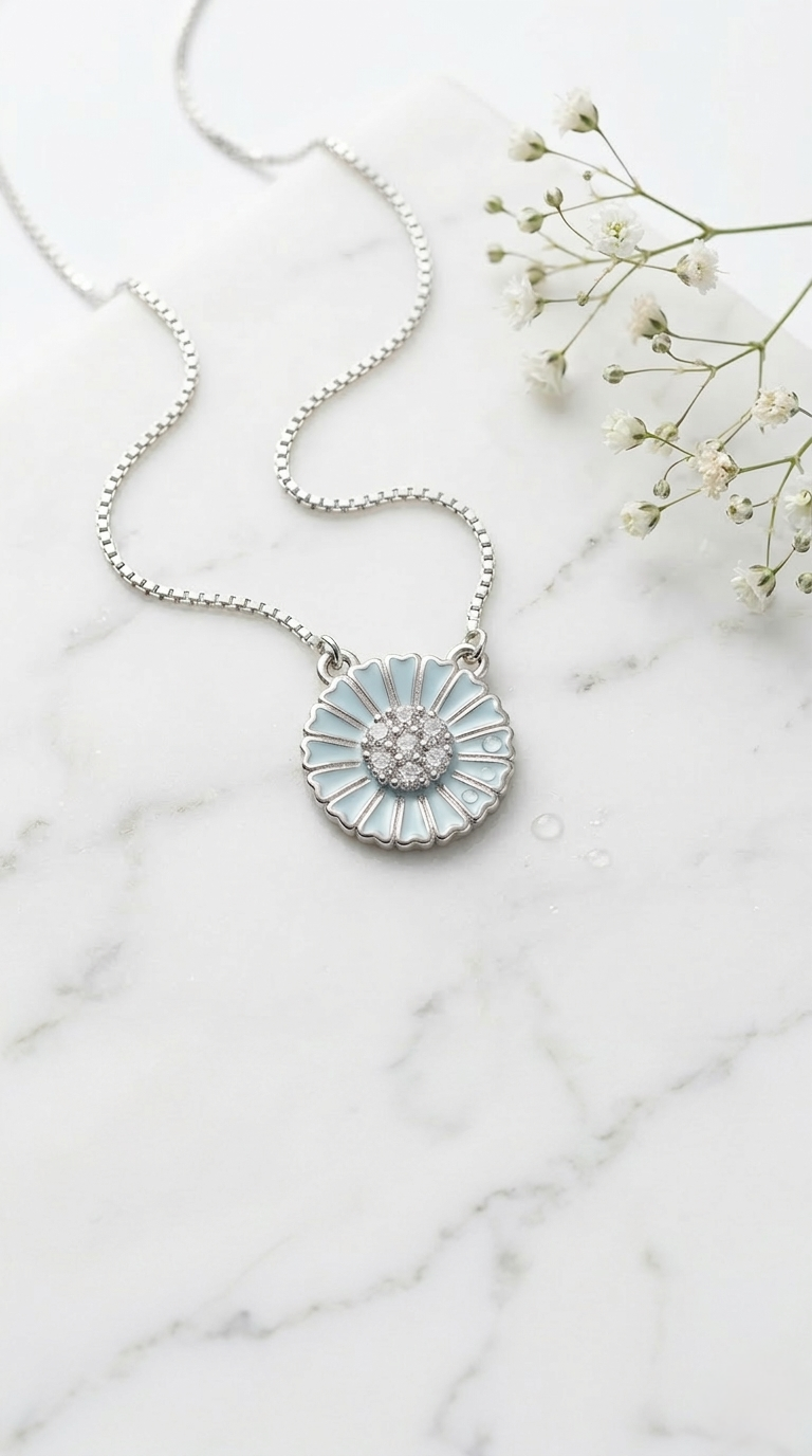 Elara Daisy Pendant | 925 Sterling Silver