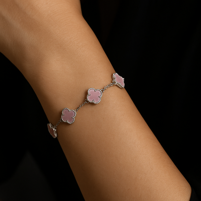 Blush Pink Clover Bracelet