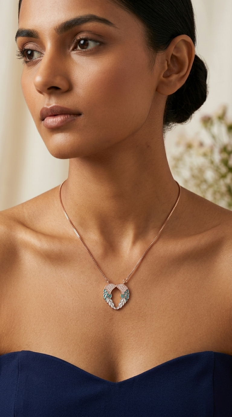 Aeris Blue Vine Pendant | 925 Sterling Silver
