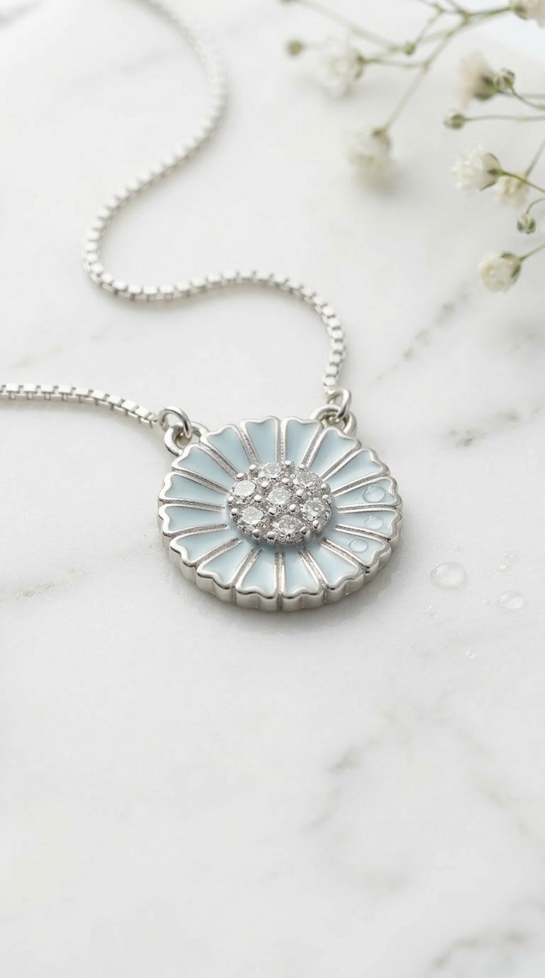Elara Daisy Pendant | 925 Sterling Silver