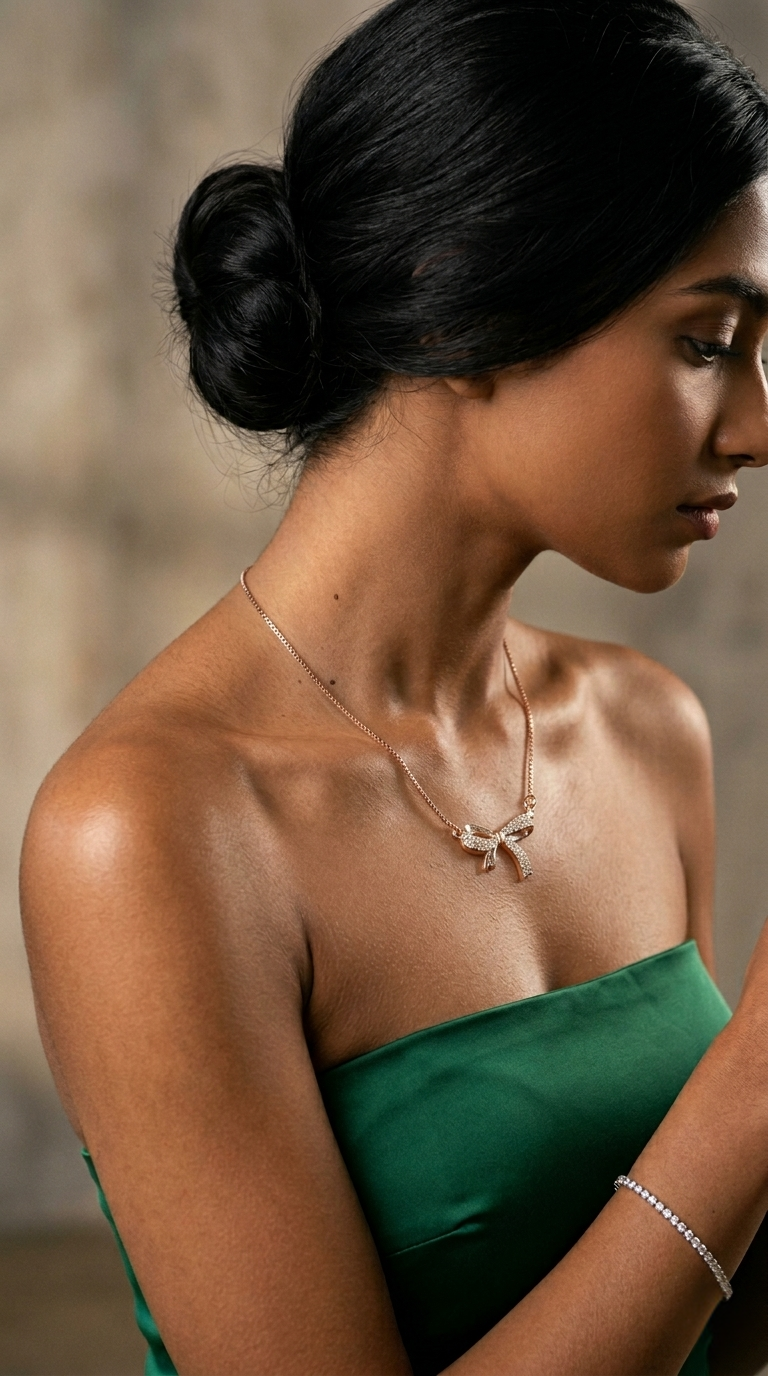 Rosé Knot Necklace | 925 Sterling Silver