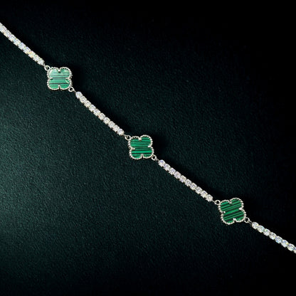 Emerald Clover Bracelet
