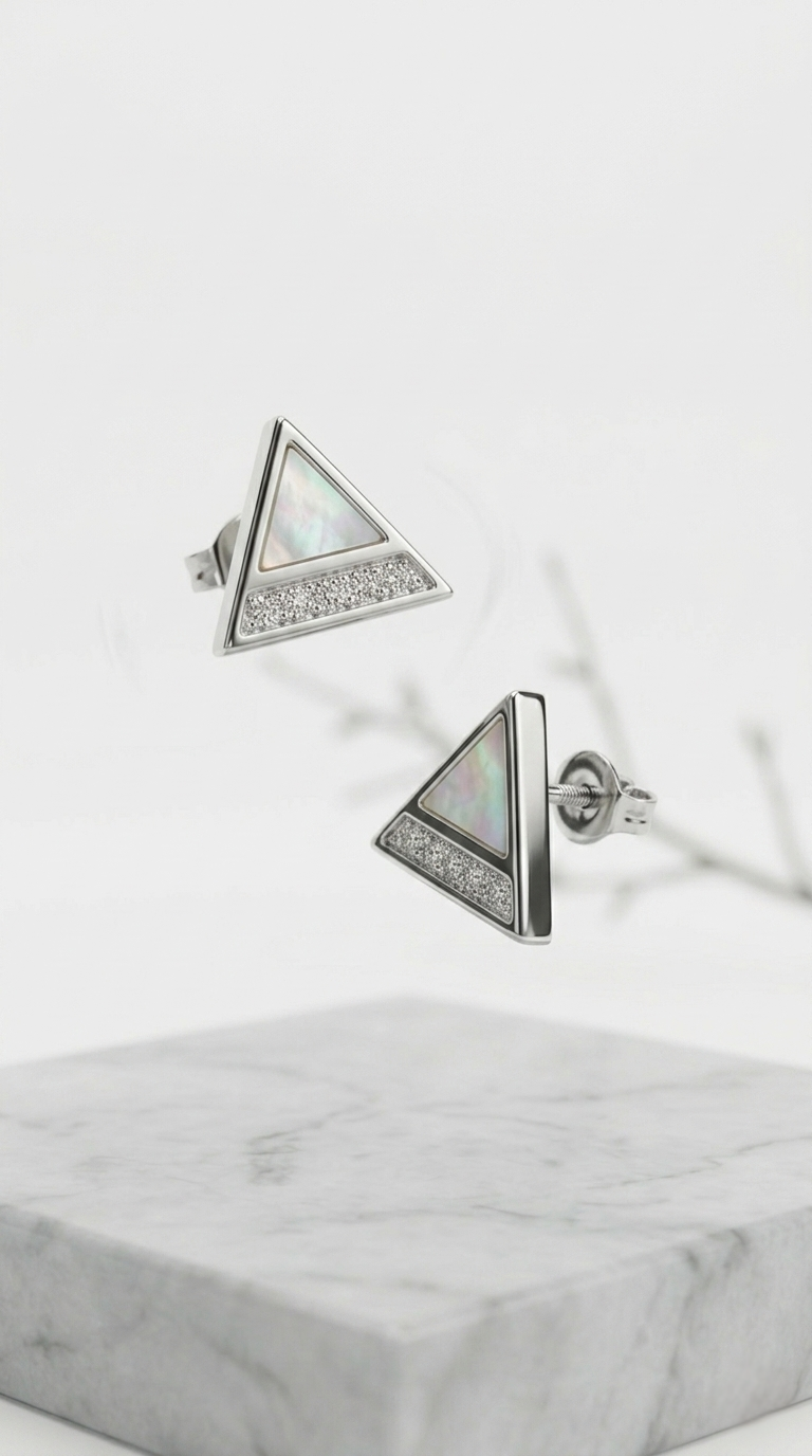 Triara Prism Studs | 925 Sterling Silver