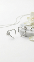Véra Open Heart Earrings | 925 Sterling Silver