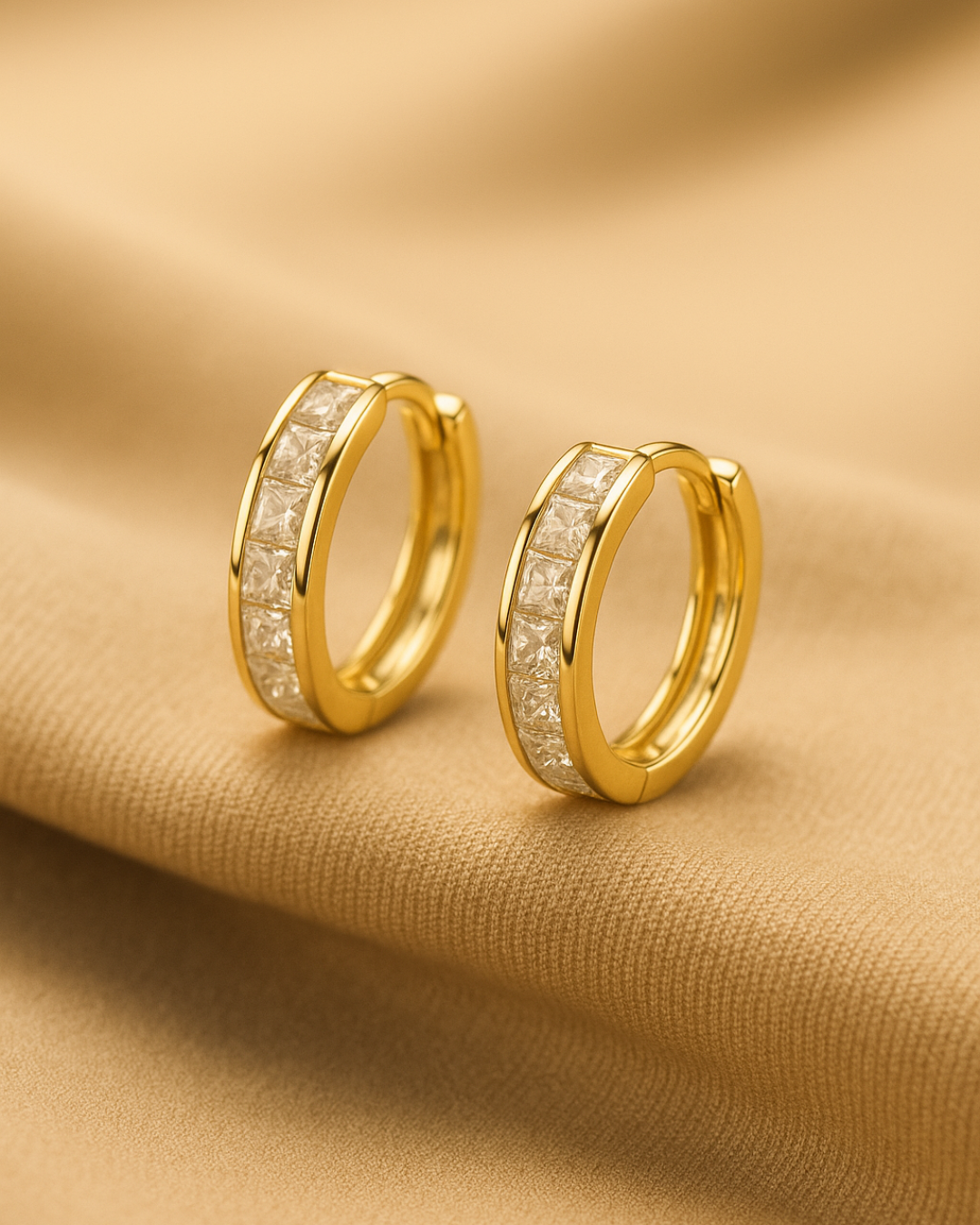 Celeste Glow Hoops - Demi Fine Sterling Silver