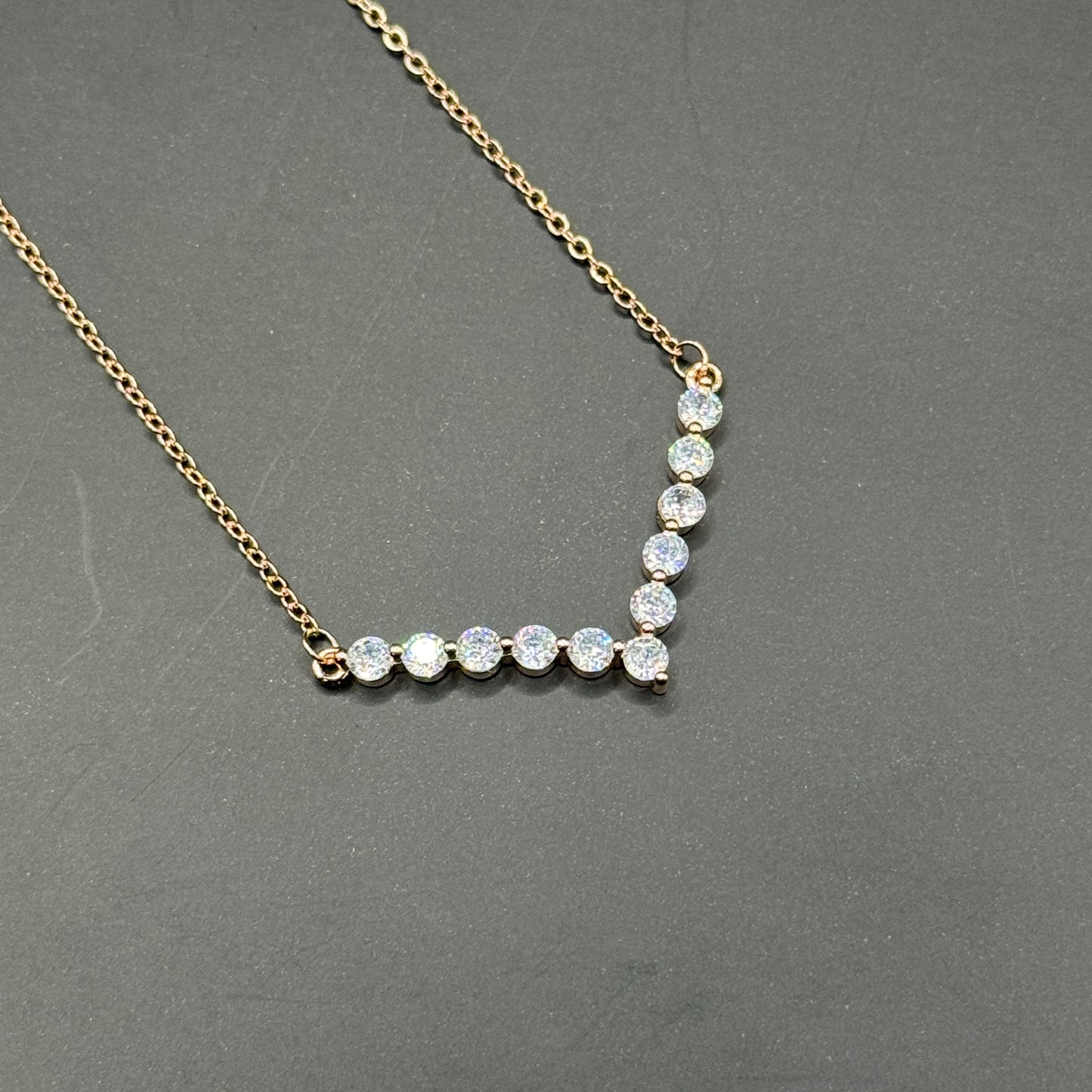Chevron Sparkle Necklace