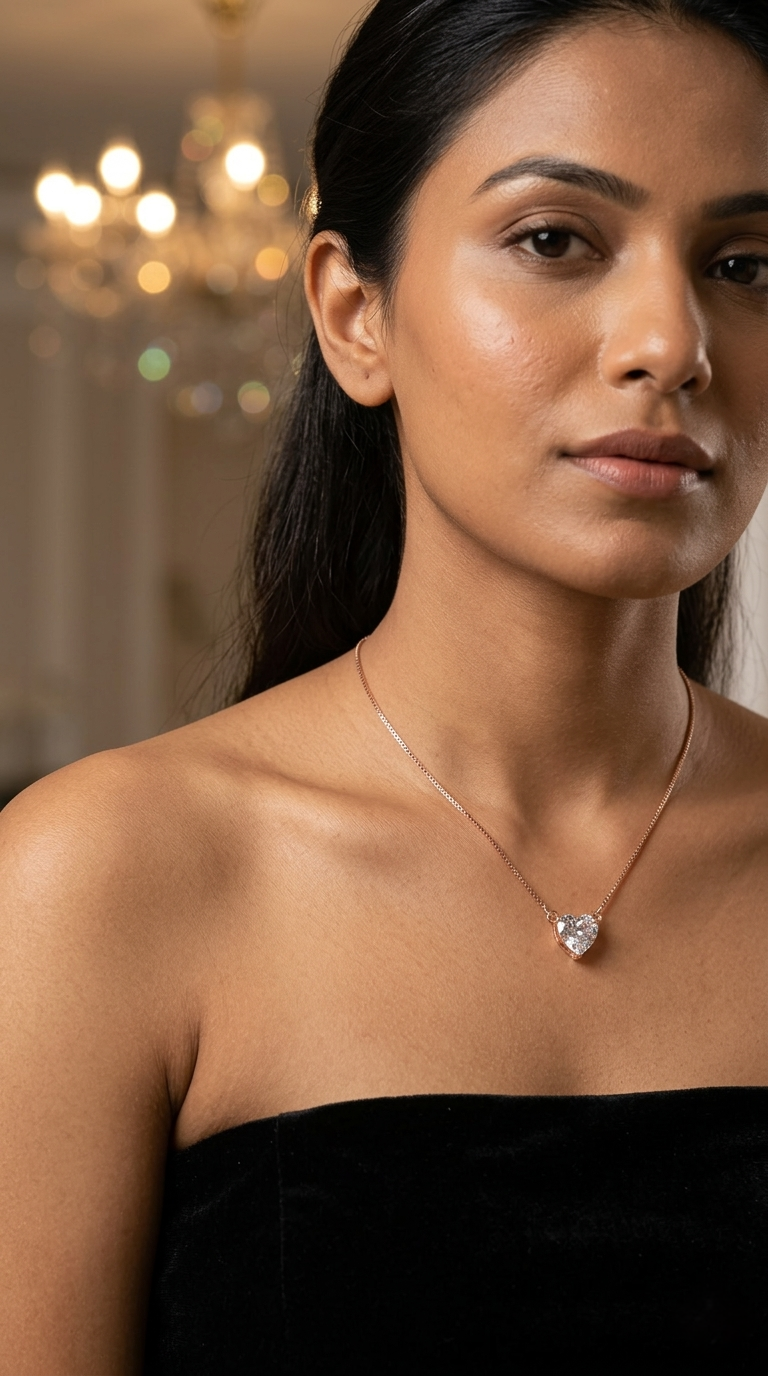 Élan Heart Necklace | 925 Sterling Silver