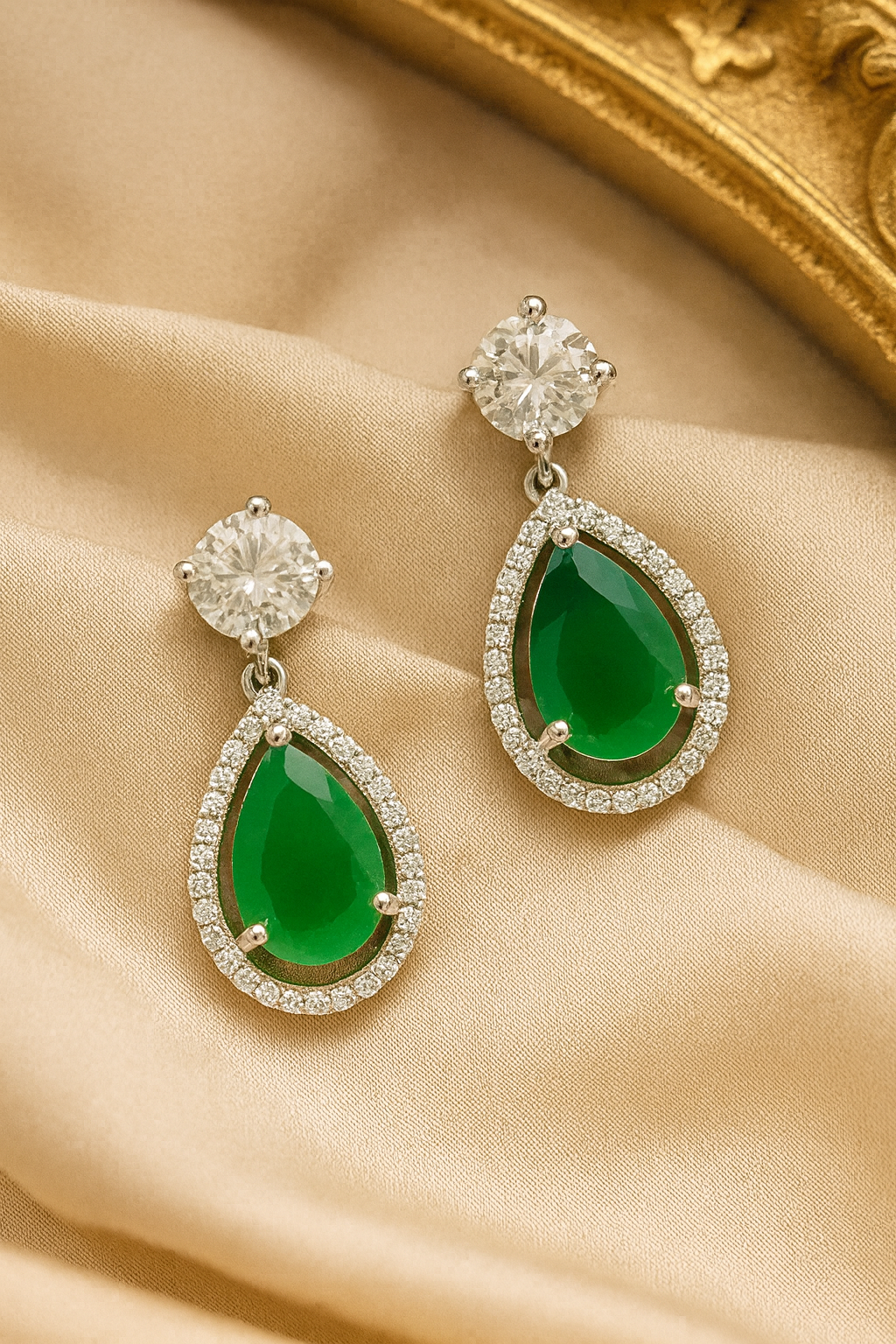 Emerald Royale Necklace Sterling Silver