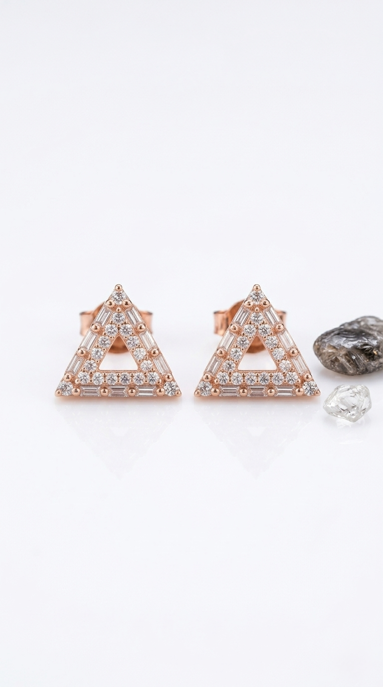 Velmira Edge Studs | 925 Sterling Silver