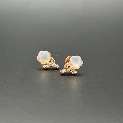 Rose Bloom Studs Earrings