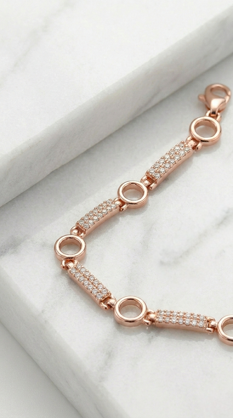 Orlina Link Bracelet | 925 Sterling Silver
