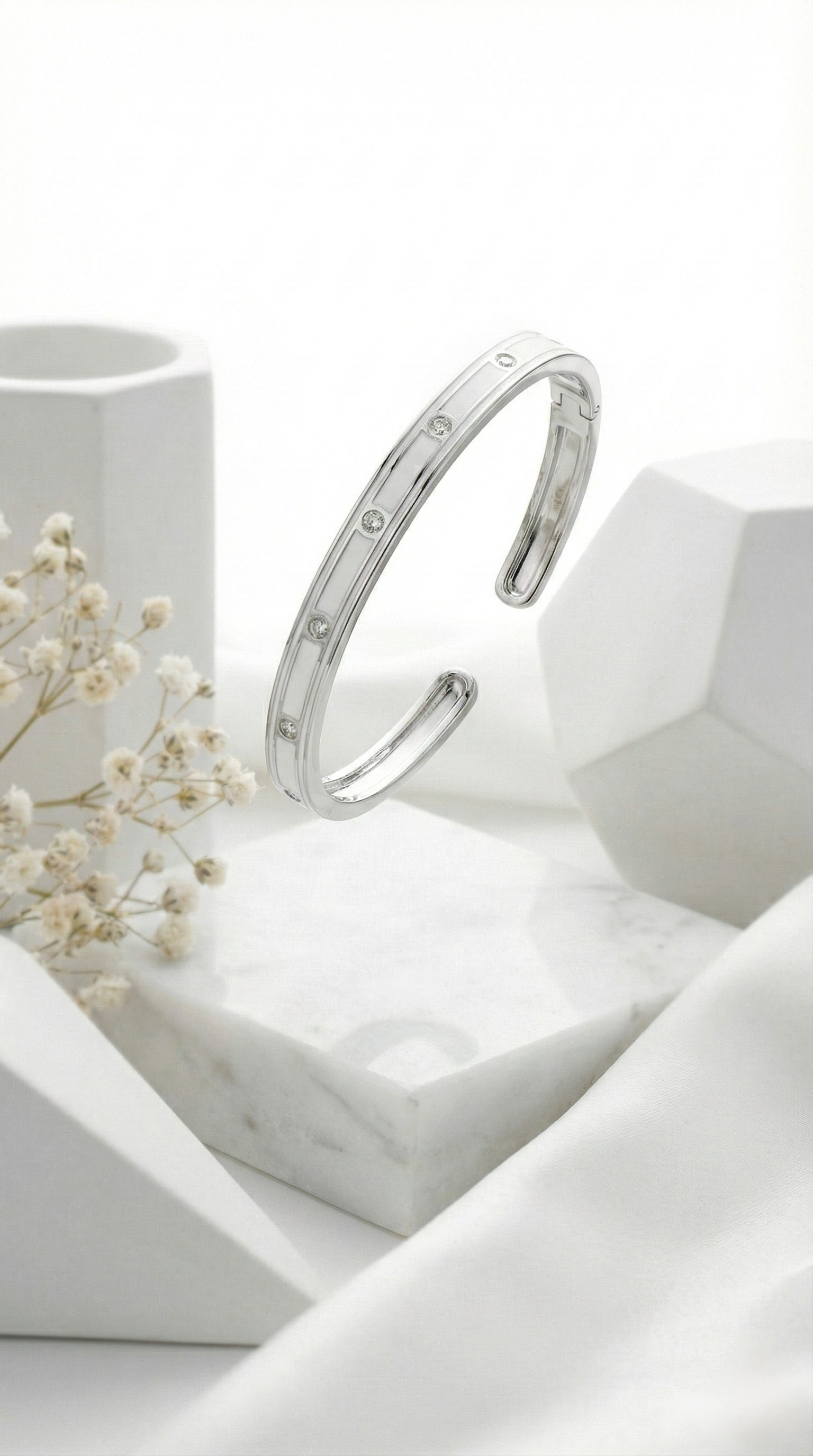 Alba Cuff Kada Bracelet | 925 Sterling Silver