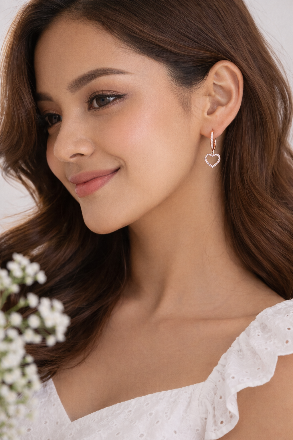 Amor Pavé Heart Earrings | 925 Sterling Silver