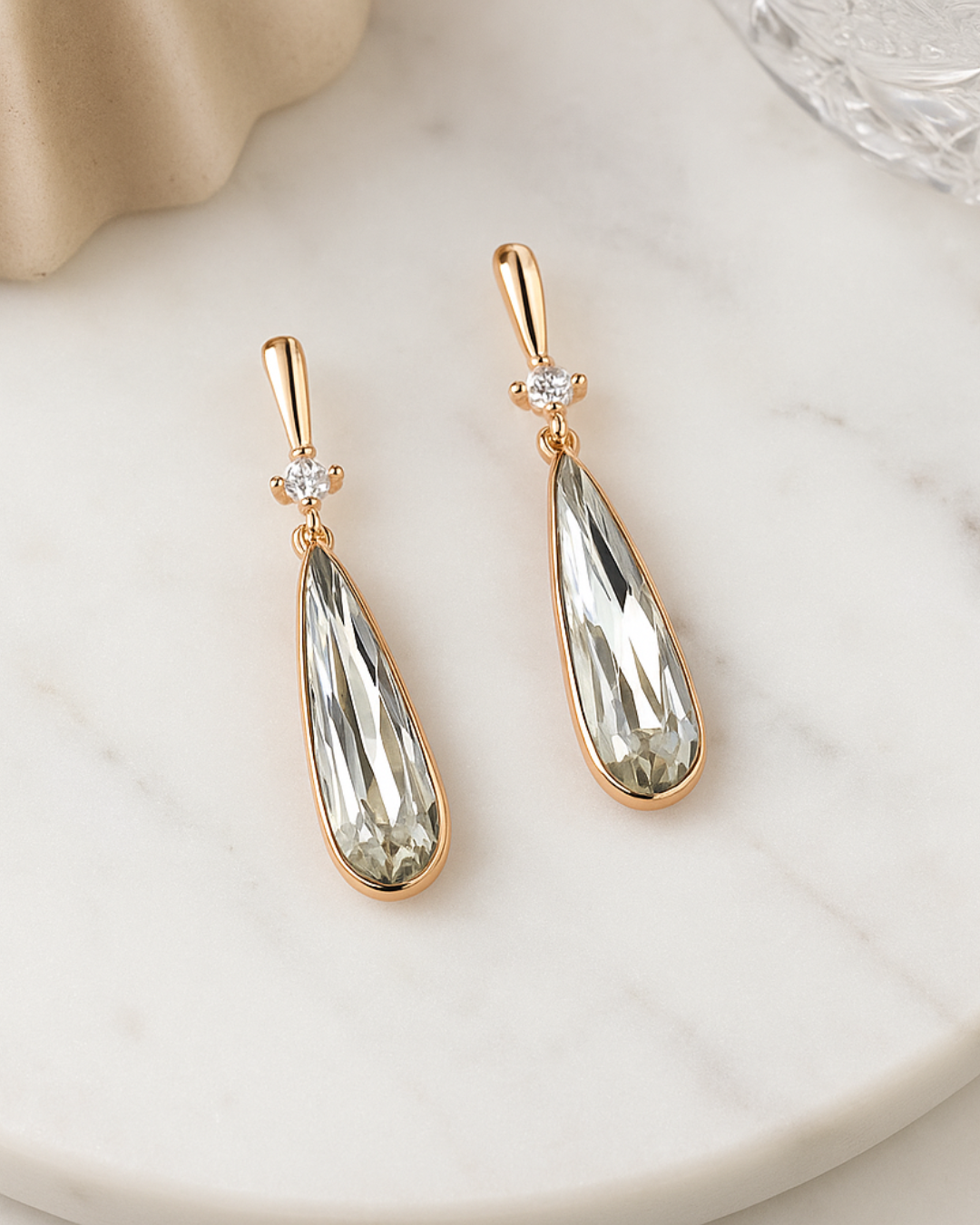 Eternal Grace Teardrop Pendant & Earrings – Sterling Silver Set