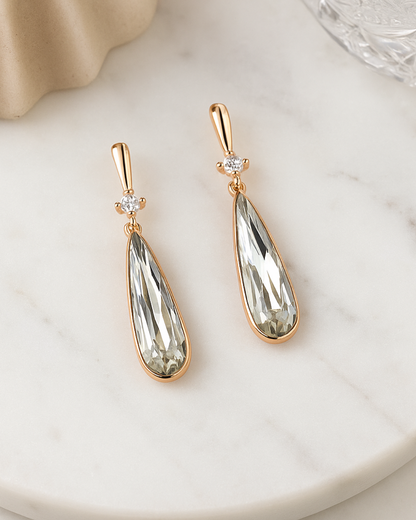 Eternal Grace Teardrop Pendant & Earrings – Sterling Silver Set