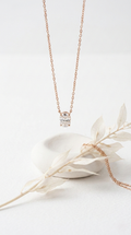 Aurea Solitaire Necklace | 925 Sterling Silver