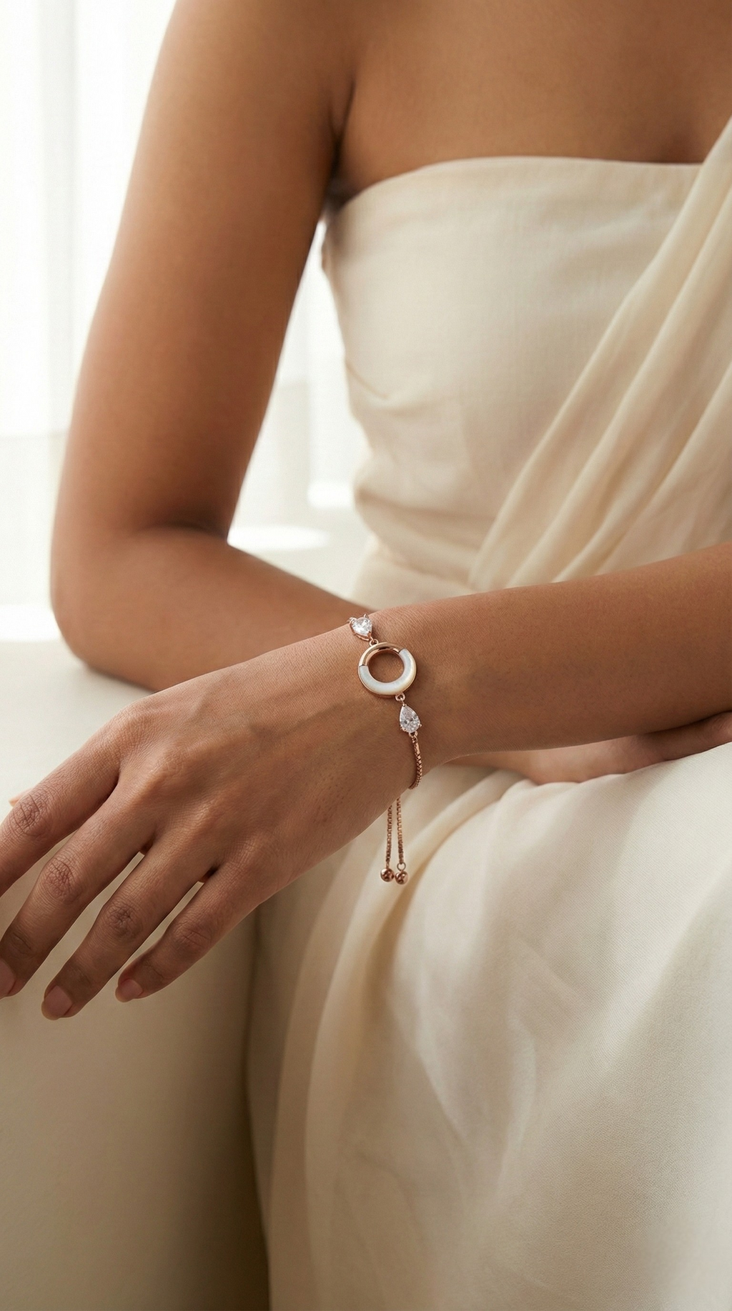 Floral Halo Bracelet | 925 Sterling Silver