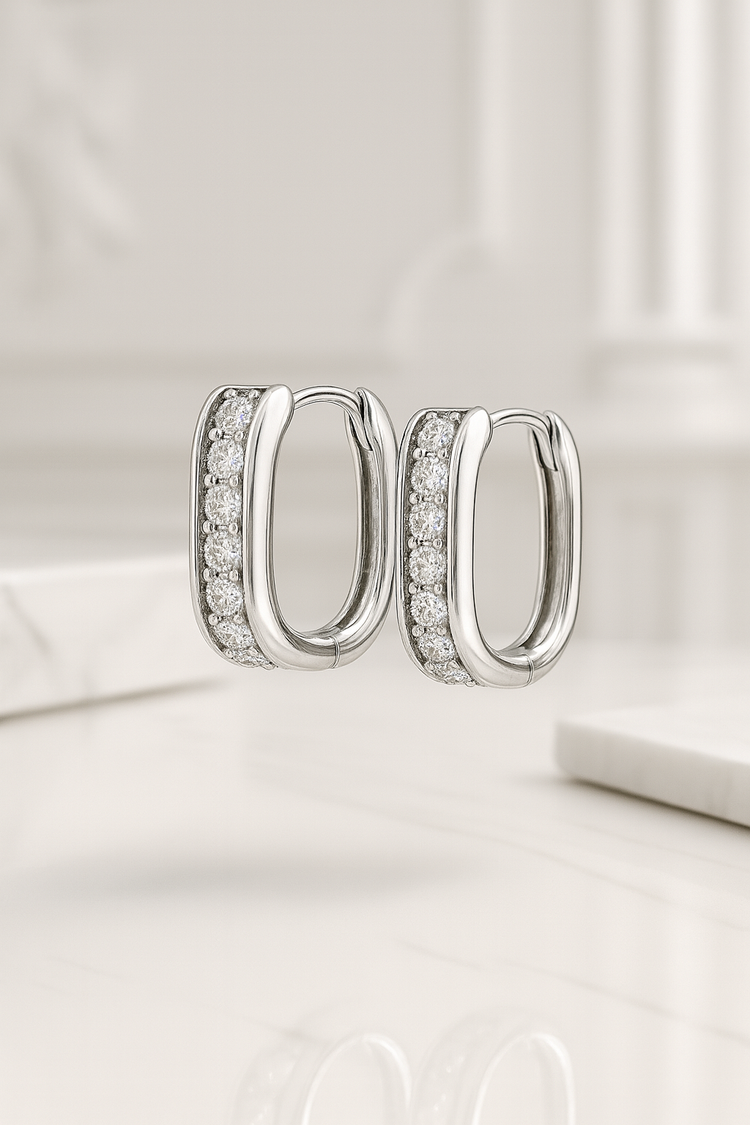 The Gleamline Huggie Earrings | 925 Sterling Silver