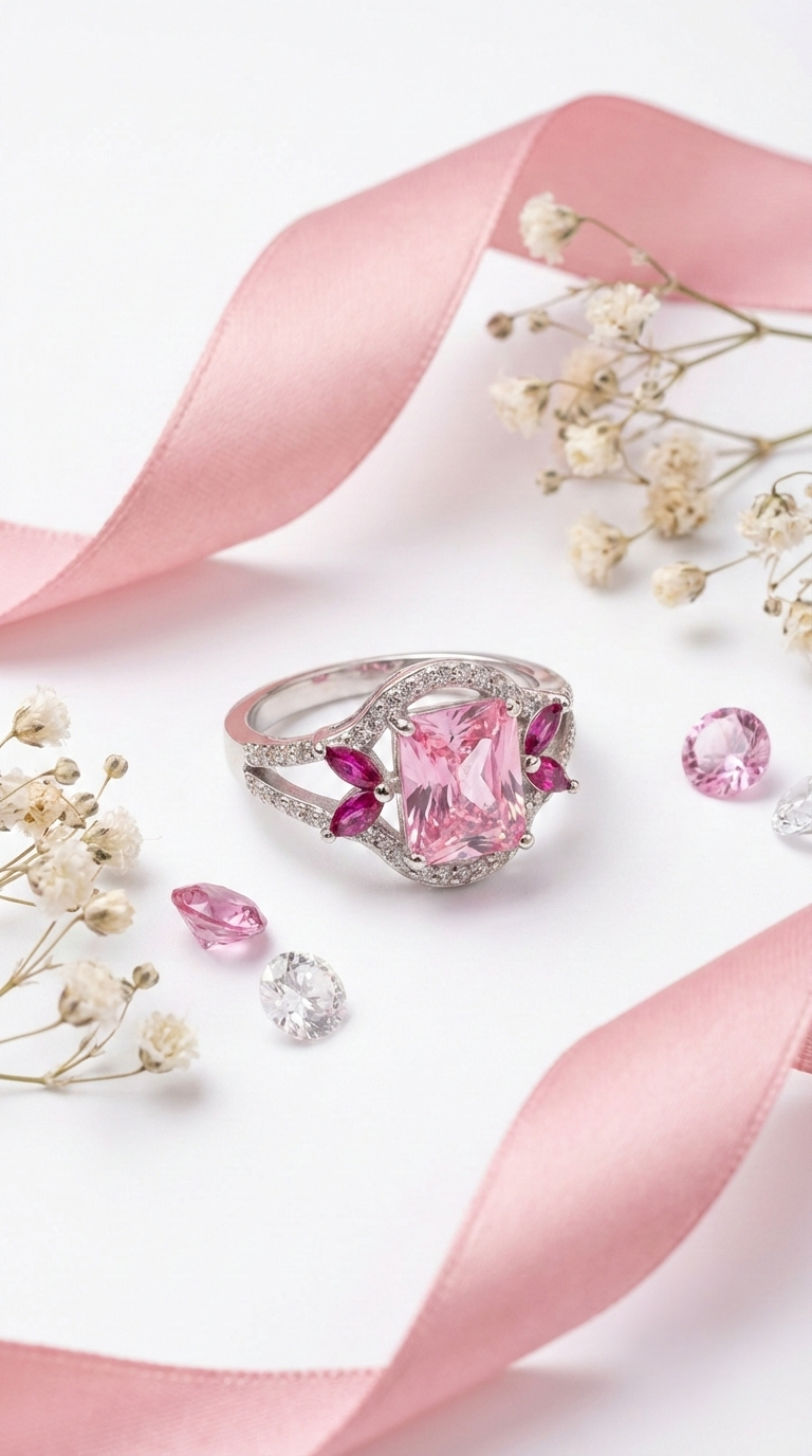 Fuchsia Bloom Ring | 925 Sterling Silver