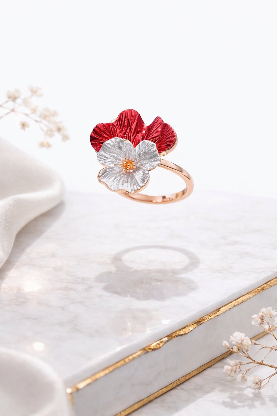 Rouge Orchid Ring | 925 Sterling Silver