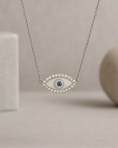 Evil Eye Sterling Silver Necklace