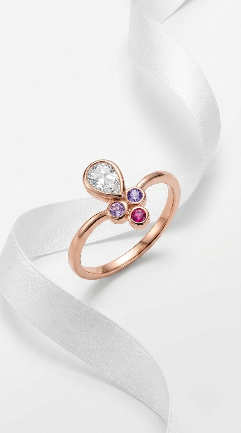 Velora Amora Bloom Ring | 925 Sterling Silver