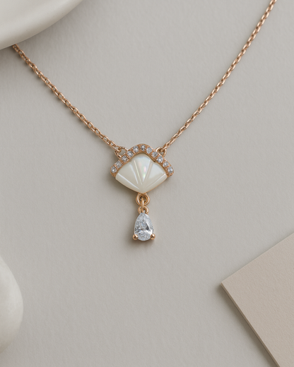 Aurelia Shell Necklace Sterling Silver