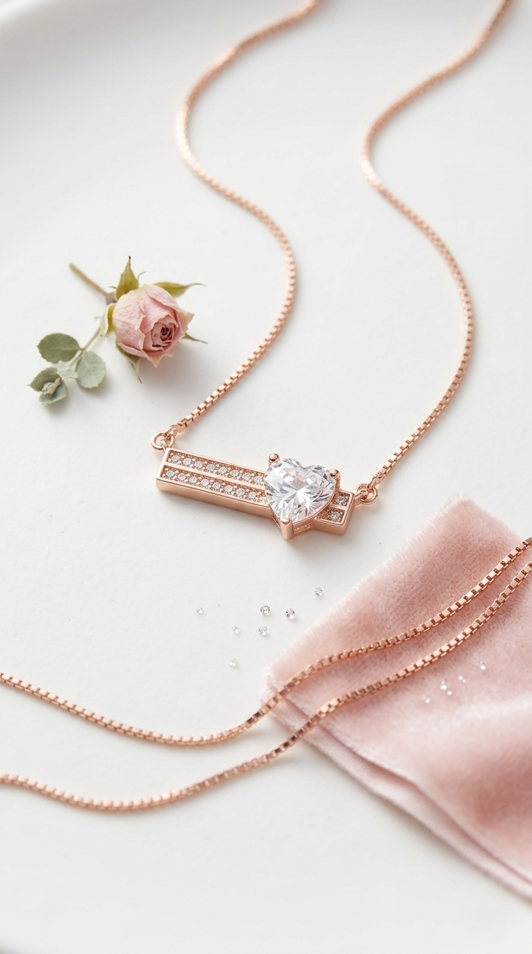 Amora Heart Bar Pendant | 925 Sterling Silver
