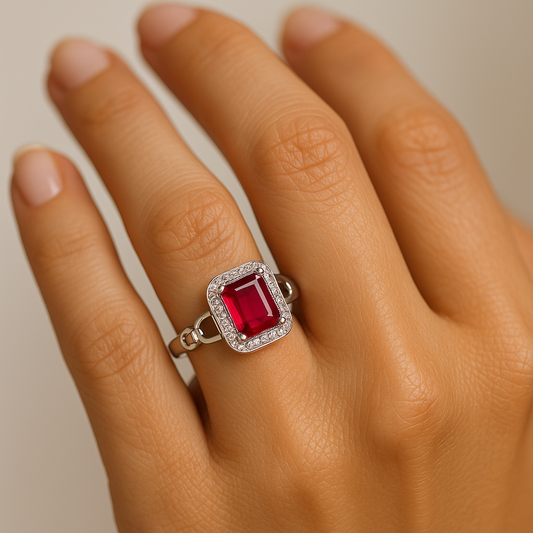 Crimson Link Ring