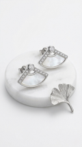 Véra Fan Stud Earrings | 925 Sterling Silver