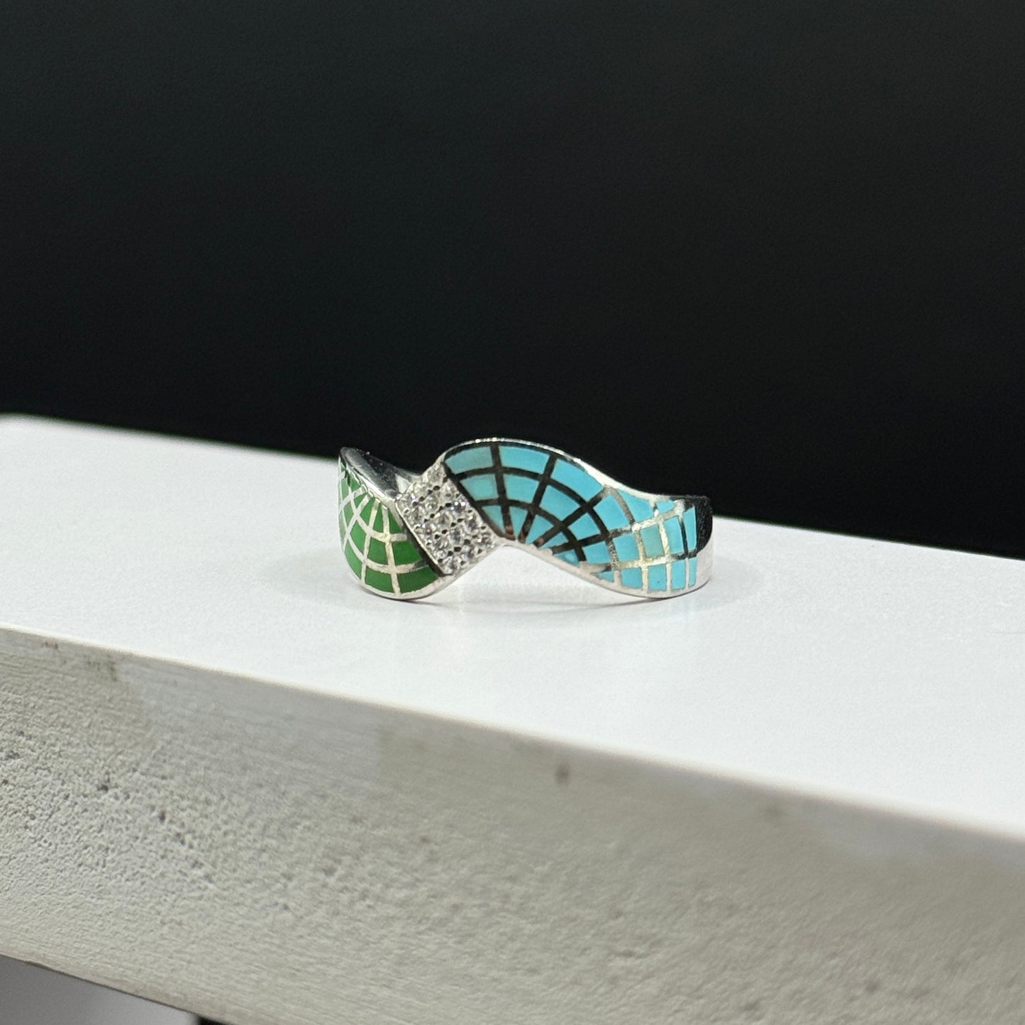 Azure Bloom Ring