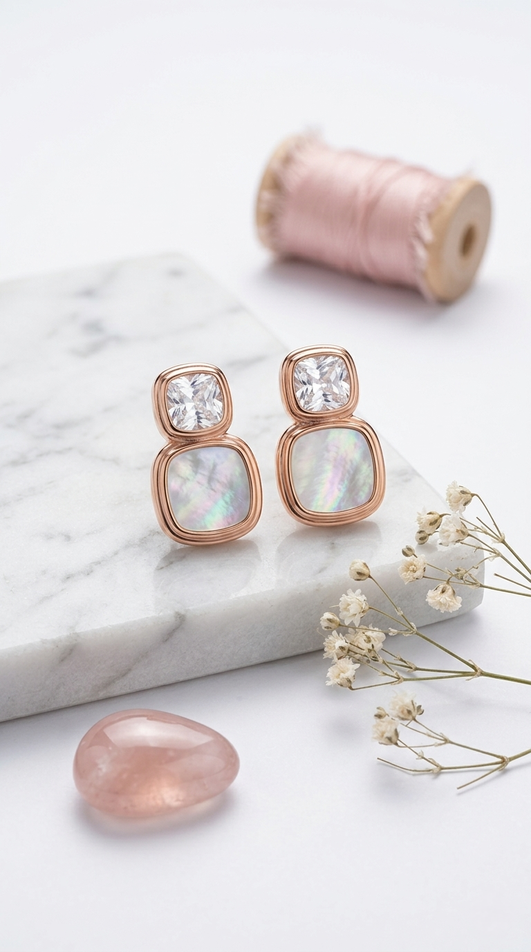 Aurelia Duo Studs | 925 Sterling Silver