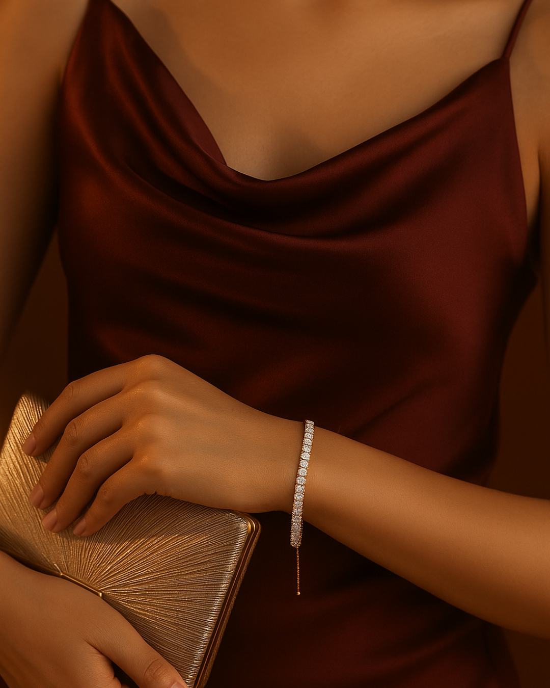 The Classic Tennis Bracelet Adjustable Sterling Silver