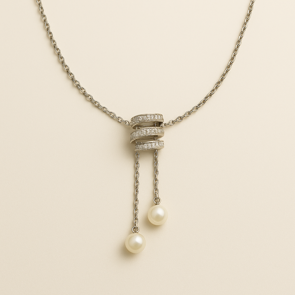 Lustre Drop Sterling Silver Necklace