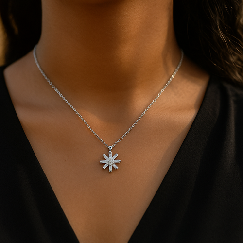 Crystal Petal Necklace