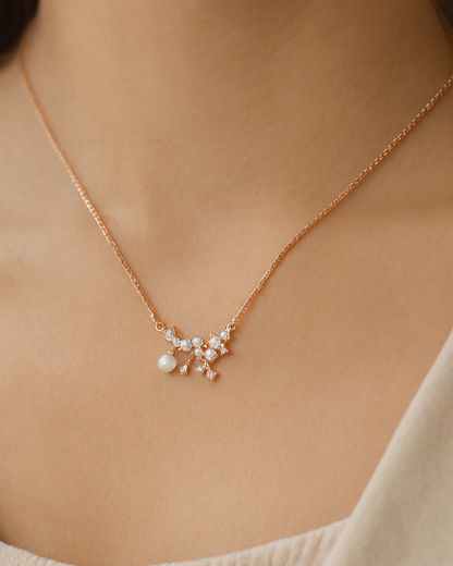 Cosmic Bloom Necklace Sterling Silver