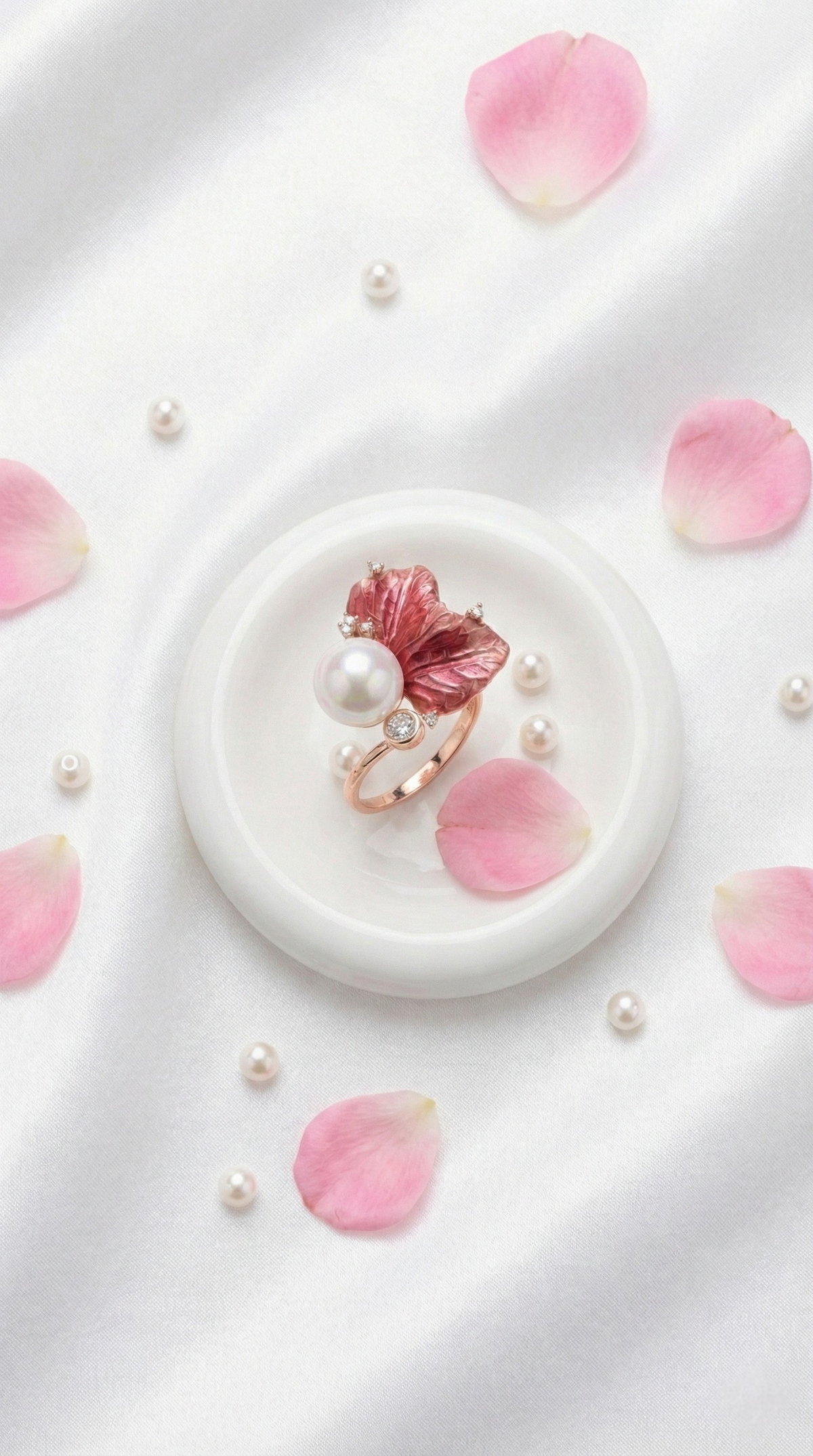 Camélia Pearl Sculpt Ring | 925 Sterling Silver