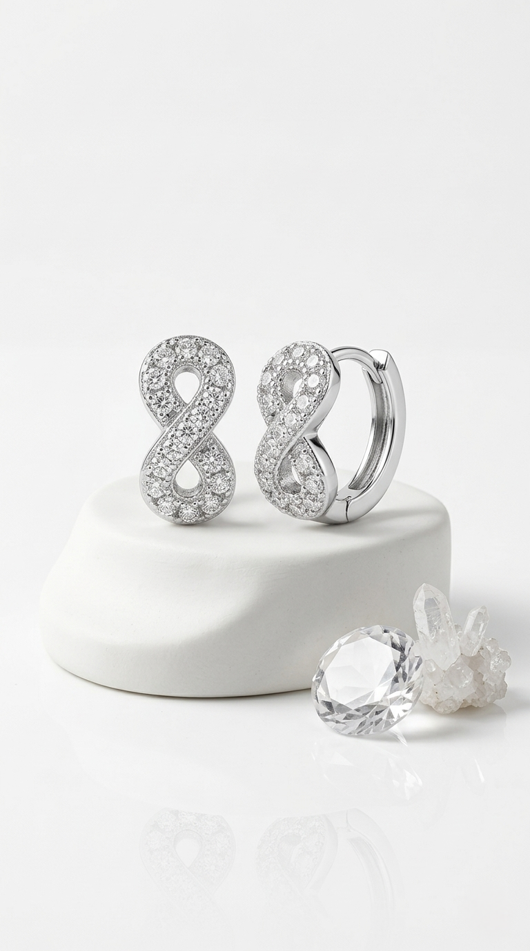 Éternelle Spark Huggie Hoops | 925 Sterling Silver