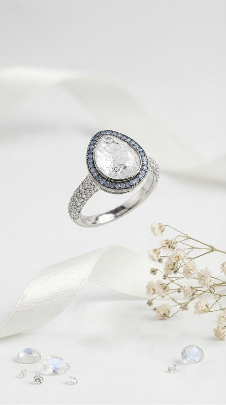 Lunar Mist Ring | 925 Sterling Silver